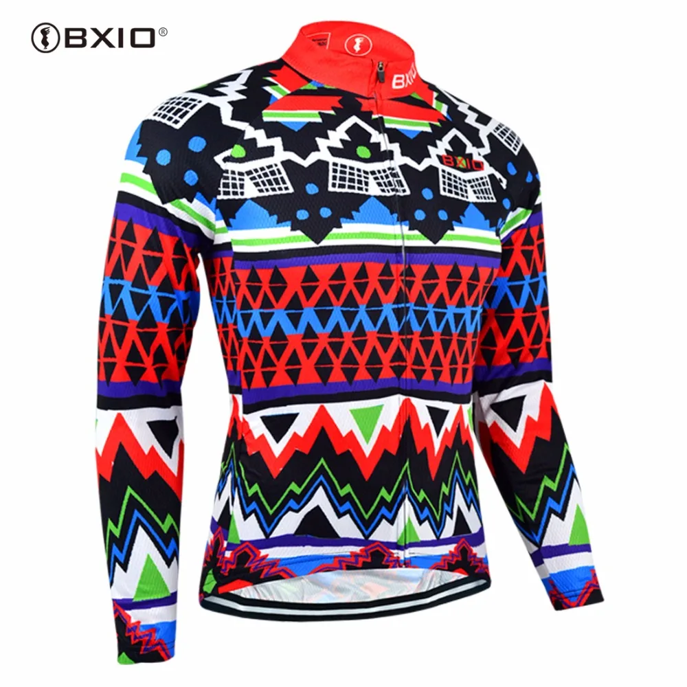 BXIO велосипедная Джерси Одежда MTB Мужская одежда с длинным рукавом Pro Team Ropa Ciclismo 027-J
