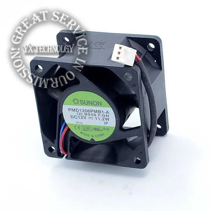 Для Охлаждения SUNON 6038 ветра 60 мм сервер вентилятор 12V 11 2 W PMD1206PMB1 A 60*60*38 мм|sunon