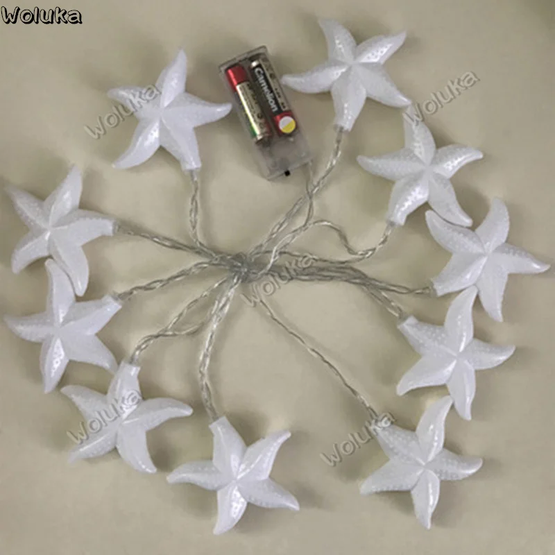 Светодиодная пластиковая гирлянда в форме морской звезды Рождественский день