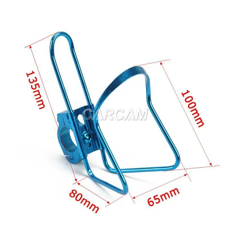 

free shipping Bike Motorcycle Handlebar Mount Aluminum Alloy Drink Bottle Cup Holder Blue