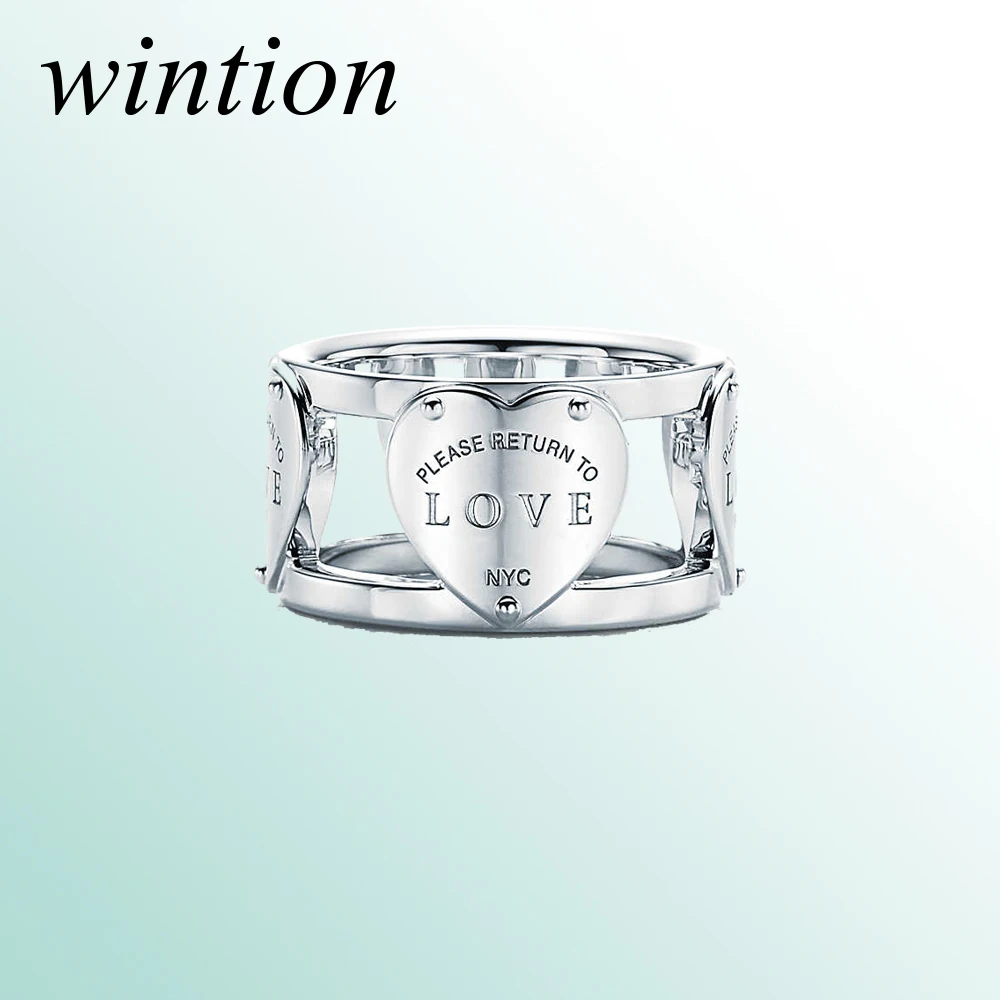 Wintion Tiff оригинальное кольцо для любви серебро 925 пробы высокое качество модное