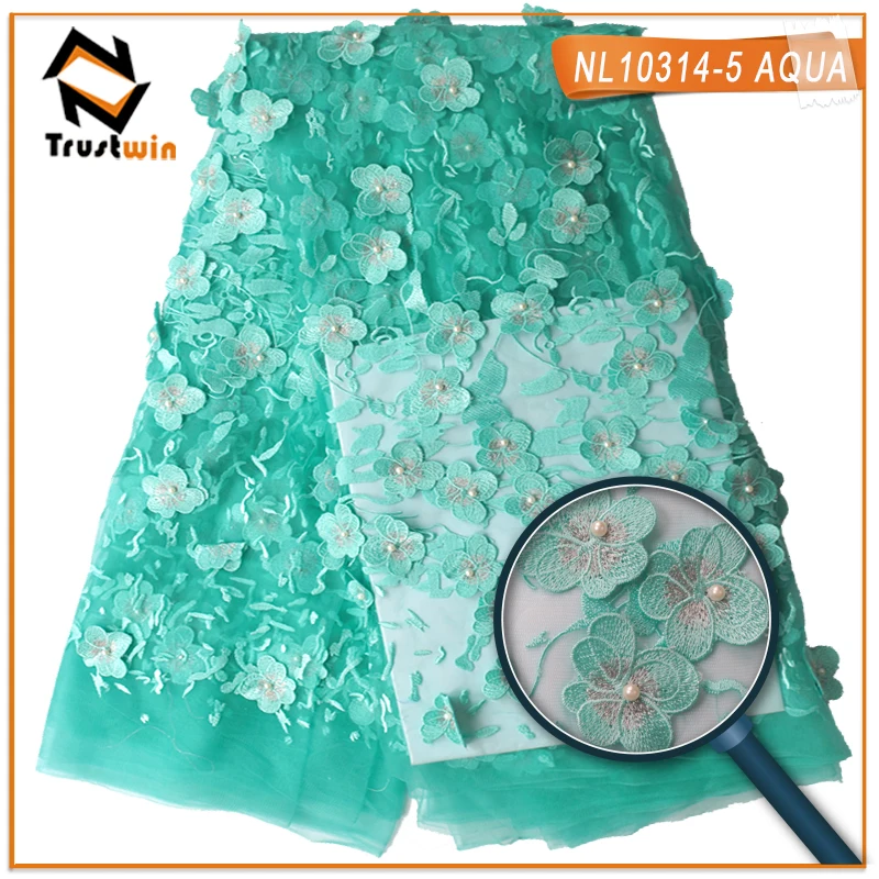 beaded applique embroidery lace fabric african for wedding dress and party | Дом и сад