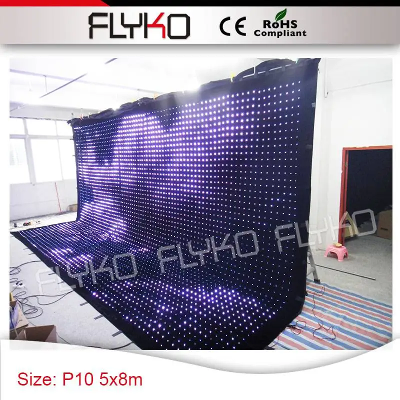 full hd projector led wall PC controller P100mm disco lights show on curtain screen | Лампы и освещение
