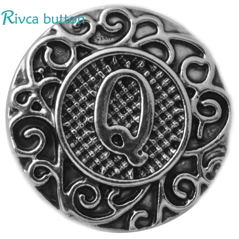 D02774 rivca Metal Alphabet O-Z snap charm bracelet for 18mm | Украшения и аксессуары
