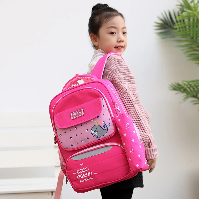 Cute Design Primary Boys Girls School Backpack Big Capcacity Oxford Baby Cartoon Bag Teenager Pupil Students | Багаж и сумки