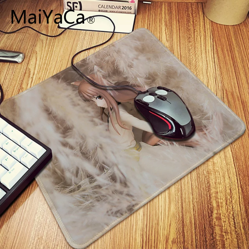 Lock Edge 30x60cm MaiYaCa Spice and Wolf Holo милый красивый коврик для мыши для девочек с аниме геймерский игровой коврик скоростная версия игровой коврик для клавиатуры коврик для мыши геймер - Цвет: Lock Edge 30x60cm