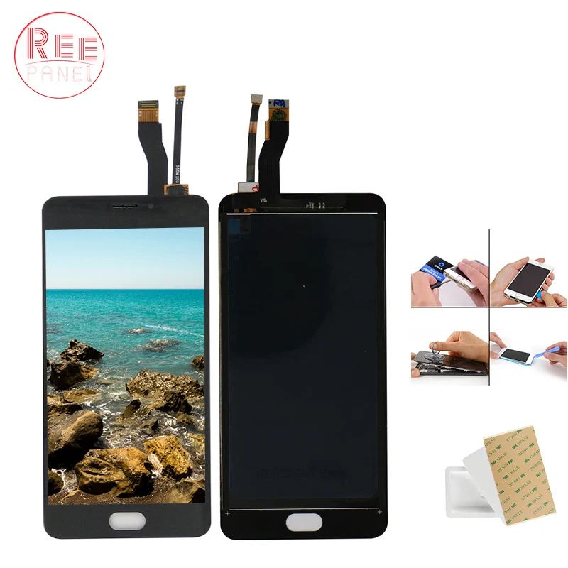 100% протестирован для Meizu m5 note M621Q M621M M621H ЖК дисплей + кодирующий преобразователь