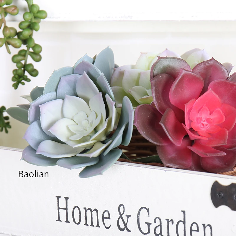 

fake Succulent mini Cactus artificial plants Lotus Landscape Decorative Flowers Green bonsai Garden home living room Decoration