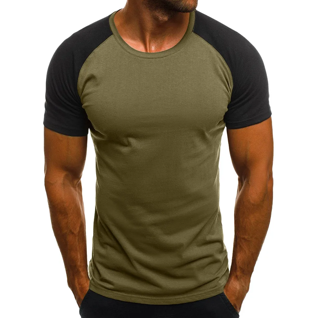 Летняя футболка Мужская Мода Повседневное Slim Fit с камуфляжным принтом футболки