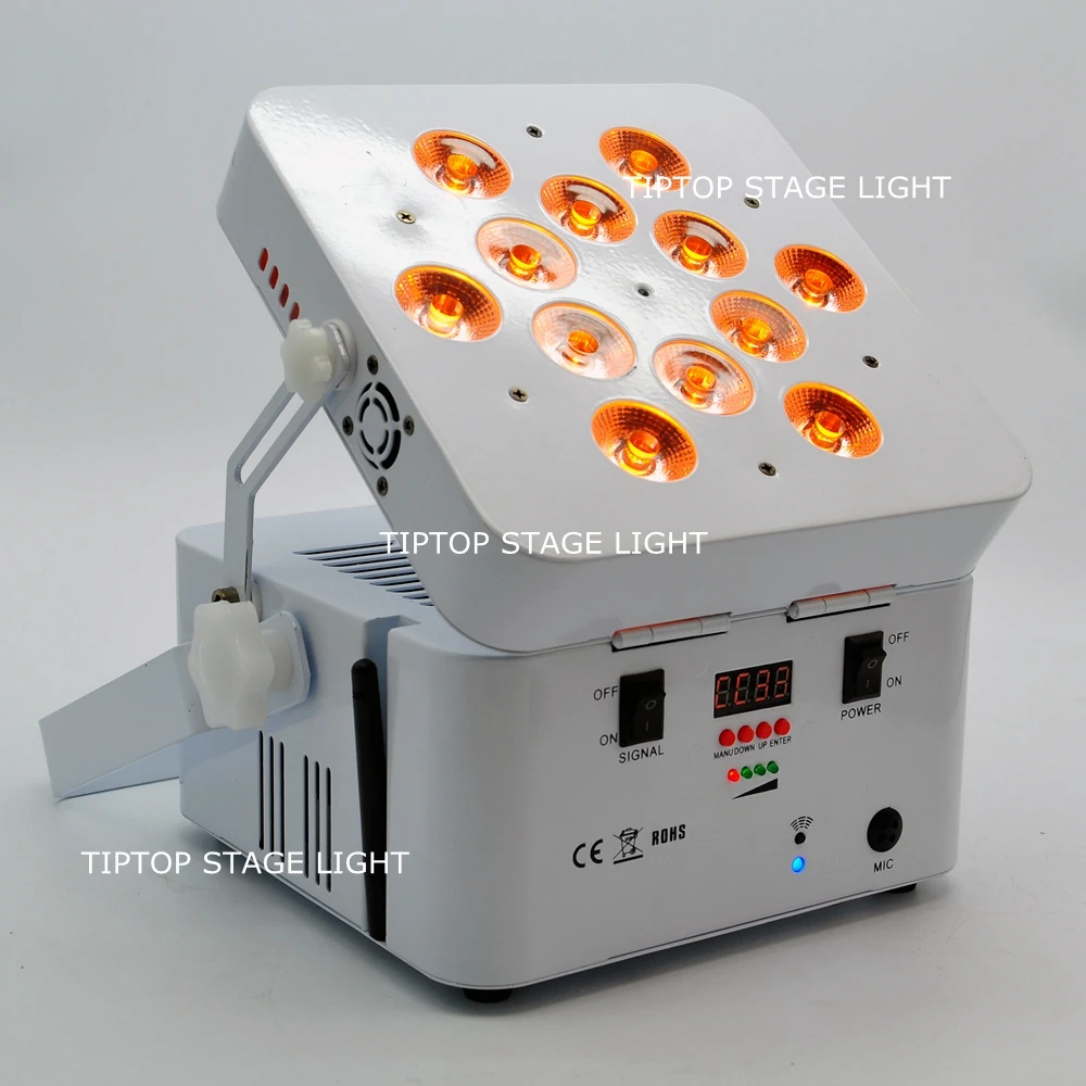 TIPTOP TP G3038 6IN1 20XLOT RGBWA UV Freedom dj Led Par Light полностью беспроводной 12X18 Ватт LED Wash fixment D Fi