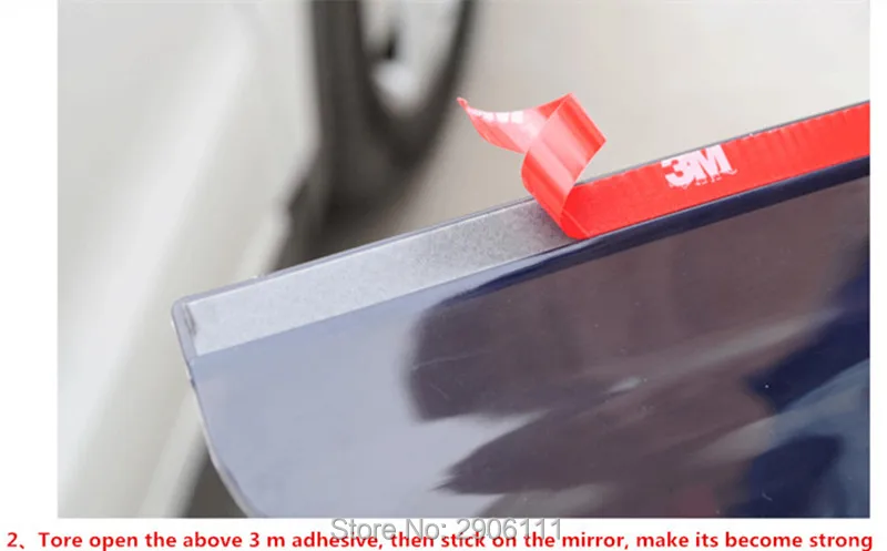 2 шт./лот ПВХ Автомобильное зеркало заднего вида дождевая бровь для Porsche cayenne macan 911