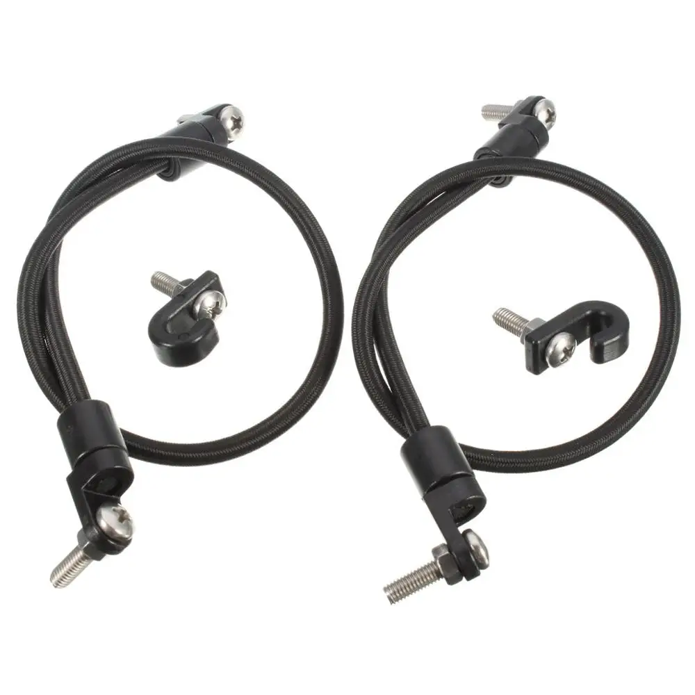 ГОРЯЧАЯ 2 шт. Черный Морские Рыбацкая Лодка Каяк Bungee Cord Весло Держатель Проволоки