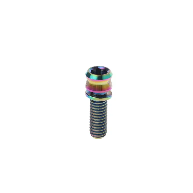 17mm colorful Винт Велосипедный тормозной диск болт M6x17/19 мм титановый сплав MTB части для шоссейного велосипеда ремонт замена аксессуары для велоспорта - Цвет: 17mm colorful