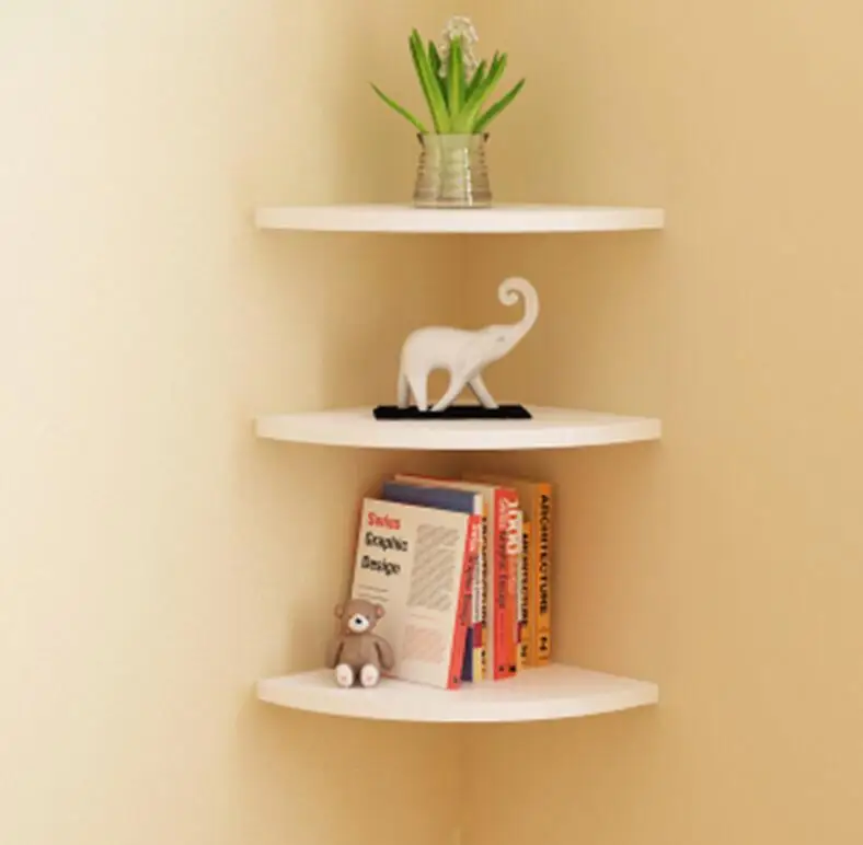 Декоративные настенные полки в форме дерева современные черного и белого цветов