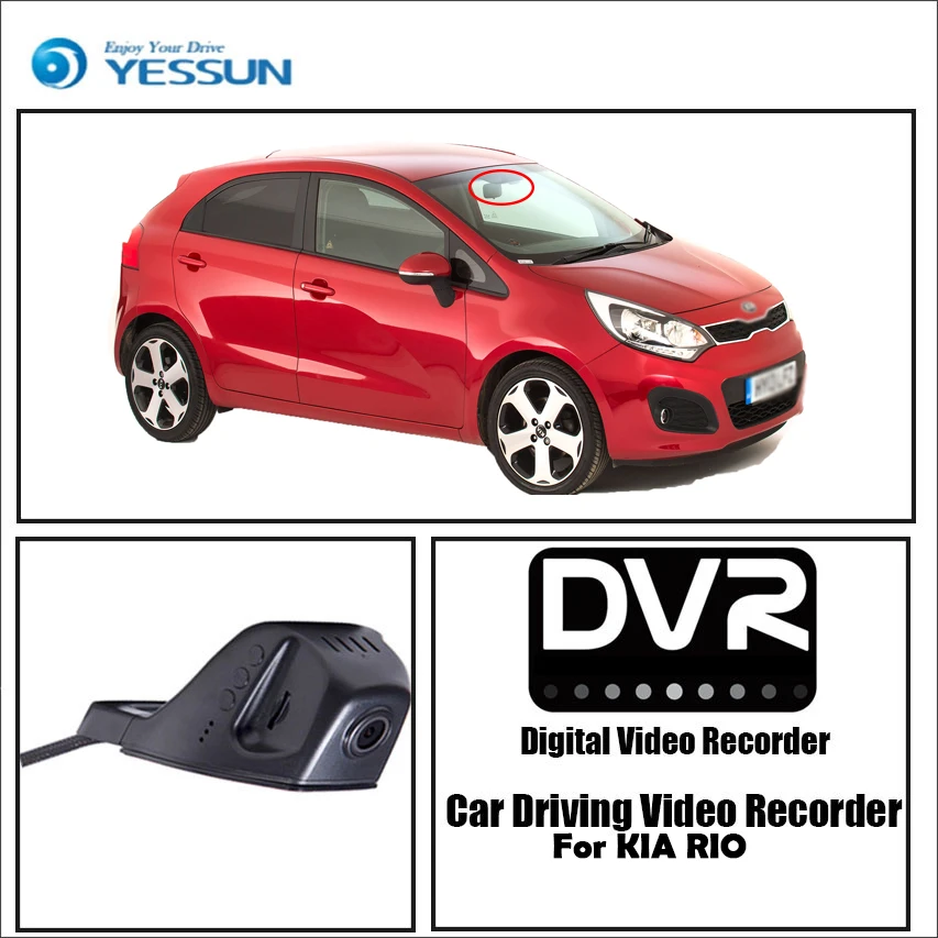 Видеорегистратор YESSUN для KIA RIO мини-камера вождения с Wi-Fi ночным видением |