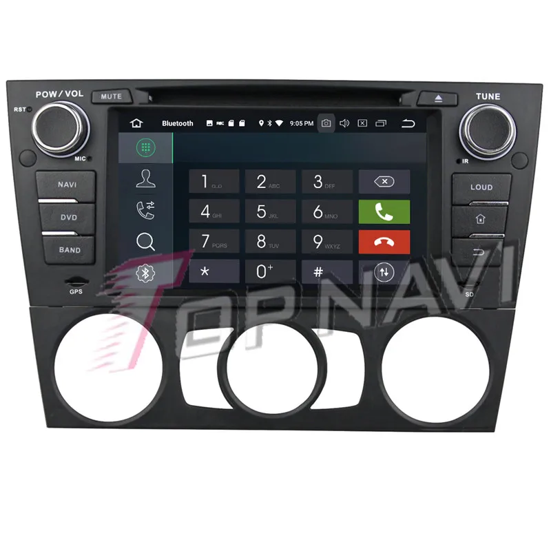 Автомобильный DVD-проигрыватель Topnavi Android 9 0 медиацентр для BMW E90/E91/E92/E93 2005-2011 один din