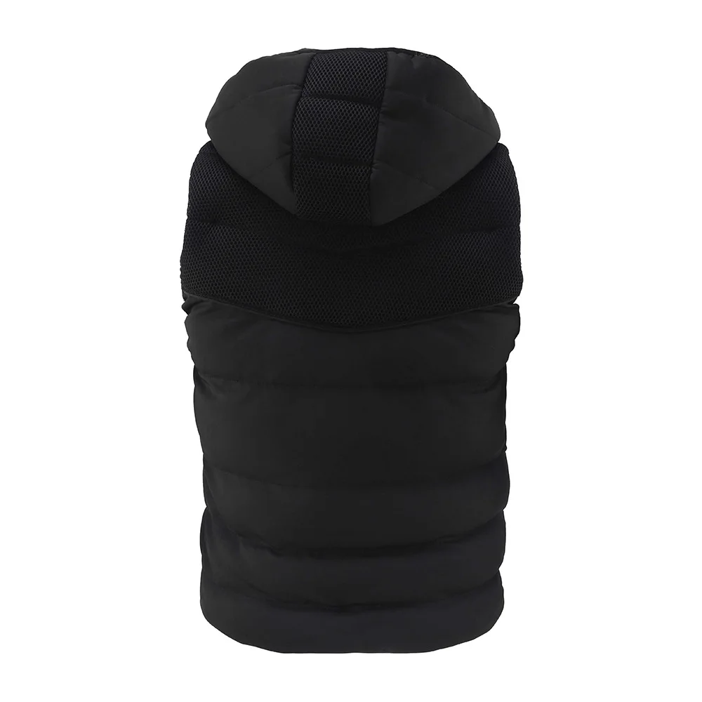 Новинка 2019 Мужская черная куртка без рукавов зимний Повседневный пуховой жилет с