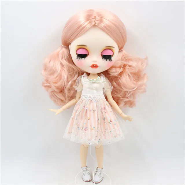 doll clothes shoes 1/6 bjd индивидуальные куклы завод blyth кукла с яркой кожей сустава тела шампанского волос, новое матовое лицо с зубами, 30 см BL3139/1010 - Цвет: doll clothes shoes