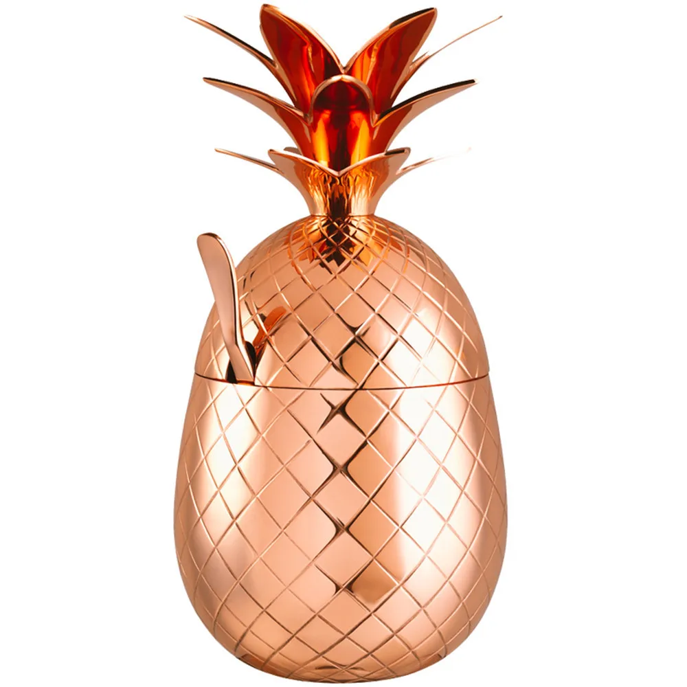 Креативный коктейльный бокал из нержавеющей стали серебристый розовый золотой