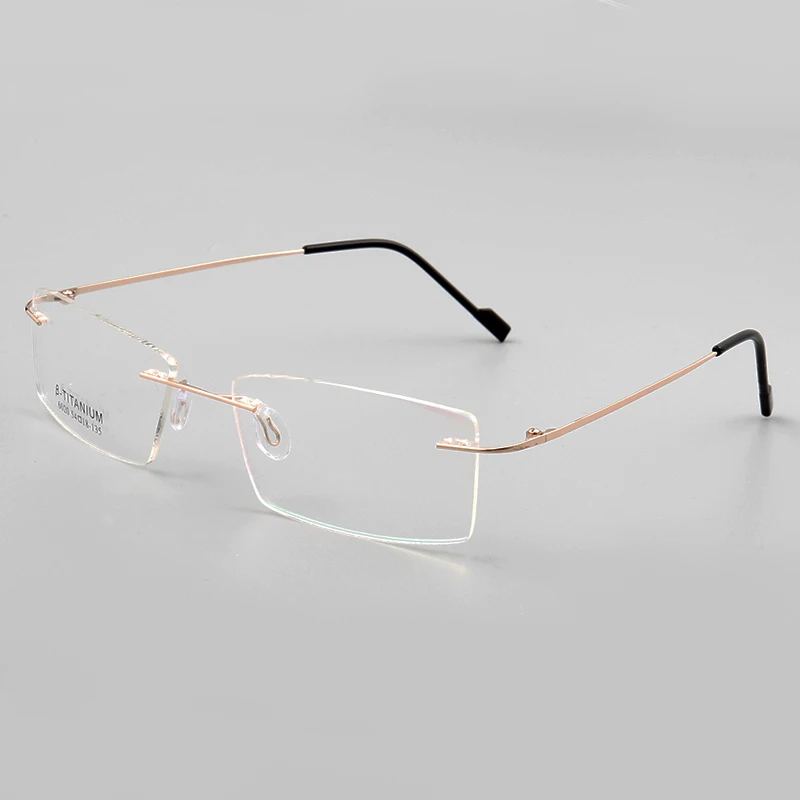 Sunny spot wholesale new frameless memory metal myopia glasses frame anti-blue computer radiation glasses frame