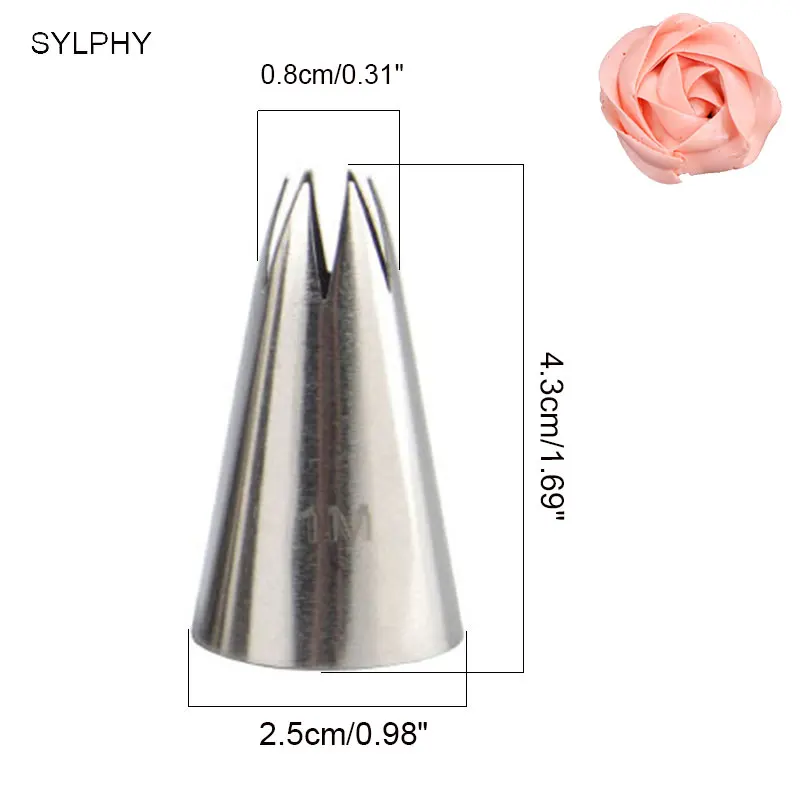 SYLPHY#1M# 2D#336 Набор насадок для торта, крема для украшения глазури, Кондитерские насадки, инструмент для украшения кексов, формы для выпечки