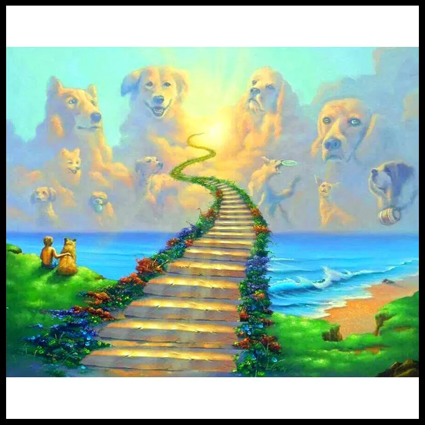 100% Full DIY 5D Diamond Painting Stairway to Heaven Cross Stitch Embroidery Patterns rhinestones Mosaic YF1599 | Дом и сад