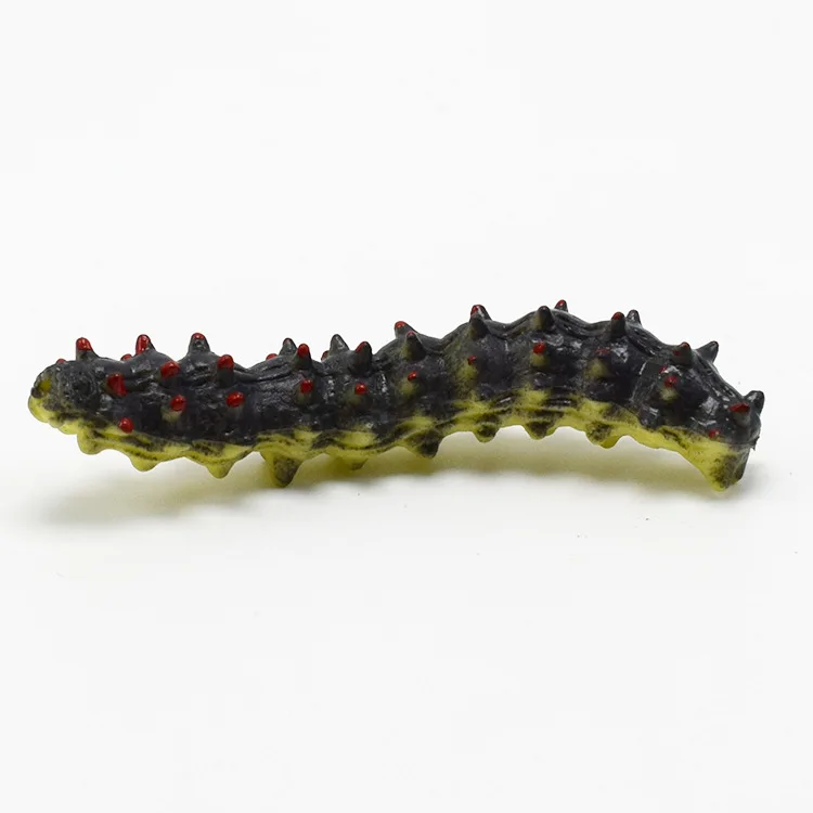 2018 Новый 12 шт./лот Роман творчества 7 см Моделирование caterpillar пластиковые