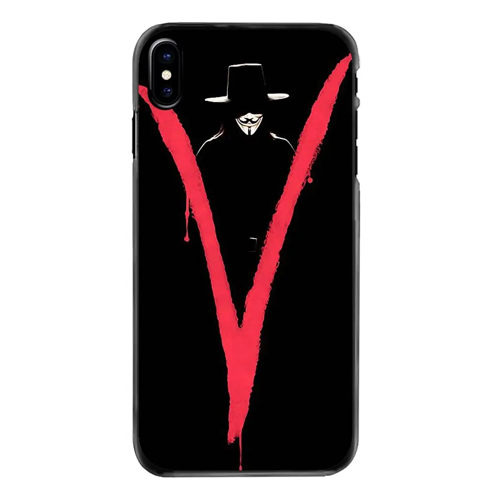 Аксессуары Чехлы Guy Fawkes маска Анонимус V для Vendetta Iphone 4 4s 5 5S 5C SE 6 S 7 8 Plus X XR XS Max iPod Touch |