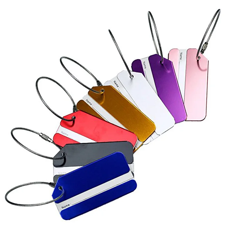 Металлическая багажная бирка адрес Имя держатель безопасности ID этикетка