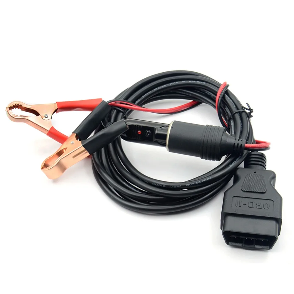 Автомобильный экстренный источник питания OBD II ECU 12 В кабель для сохранения