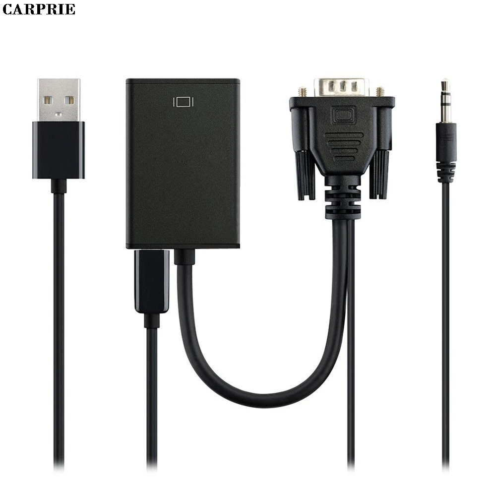 CARPRIE VGA выход HDMI 1080P HD + Аудио ТВ AV HDTV видео кабель конвертер адаптер расширение