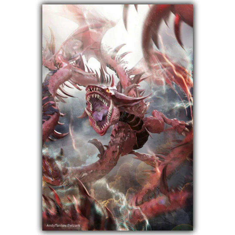 Yu Gi Oh YuGiOh Slifer The Sky Dragon классические аниме художественные настенные изображения