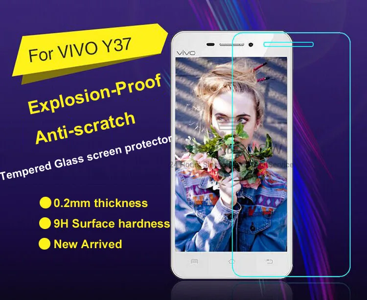Ультра тонкий 2.5D 9 H ЖК Жесткий Anti-Explosion Закаленное Стекло Защитная Пленка Для BBK ViVO