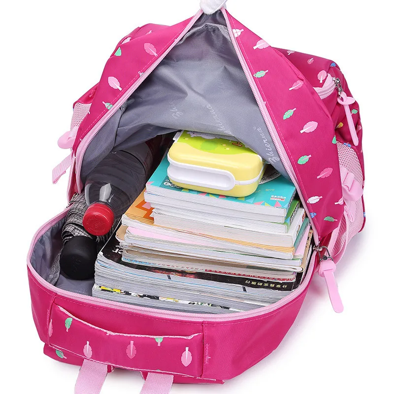 Lovely Oxford School Bags for Teenage Women Waterproof School Backpack Fashion Student Book Bag Multi-pocket Children Backpacks