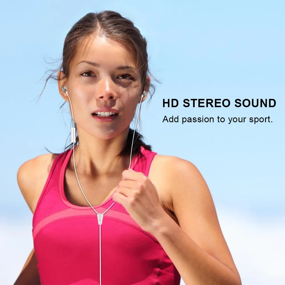 Наушники с микрофоном для телефона Android проводные наушники стерео компьютера