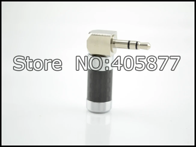 Новый корпус из углеродного волокна родиевое покрытие 3 5 мм L стерео штекер аудио