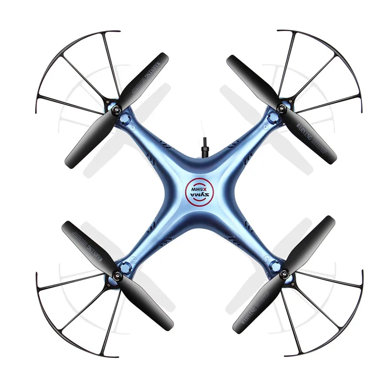 Синий SYMA X5HW Квадрокоптер Дрон с WiFi камерой 2,4G 4CH Квадрокоптер вертолет режим удержания высоты RC игрушечный Дрон(X5SW обновление - Цвет: Синий