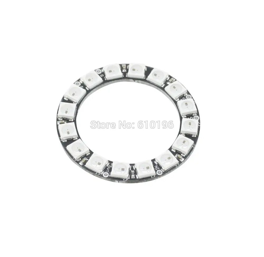 16 бит X WS2812 WS2812B модуль 5050 RGB светодиодная кольцевая лампа со встроенными