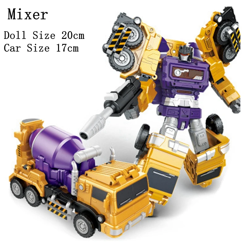 Bonecrusher скраппер Гравитация Mixmaster крюк строитель Разрушитель трансформация Инженерная фигурка игрушки шесть в одном робот автомобиль кукла