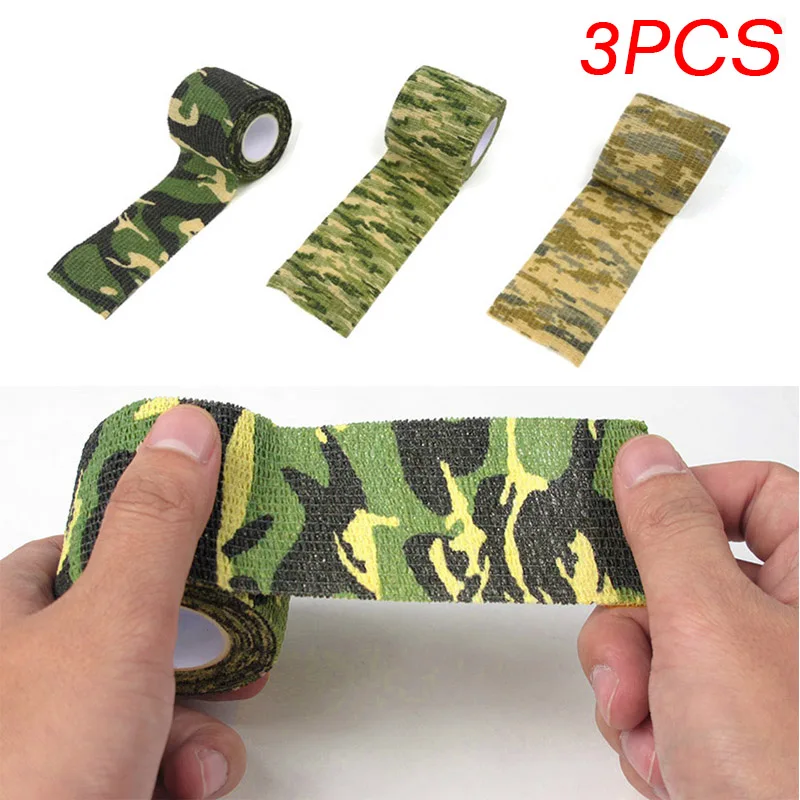 3 шт. самоклеящаяся защитная Камуфляжная Лента Нетканая повязка для Тактической