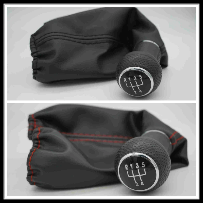 Автомобиль ручной 5/6 Скорость Шестерни ручка переключения с Черные сапоги крышка