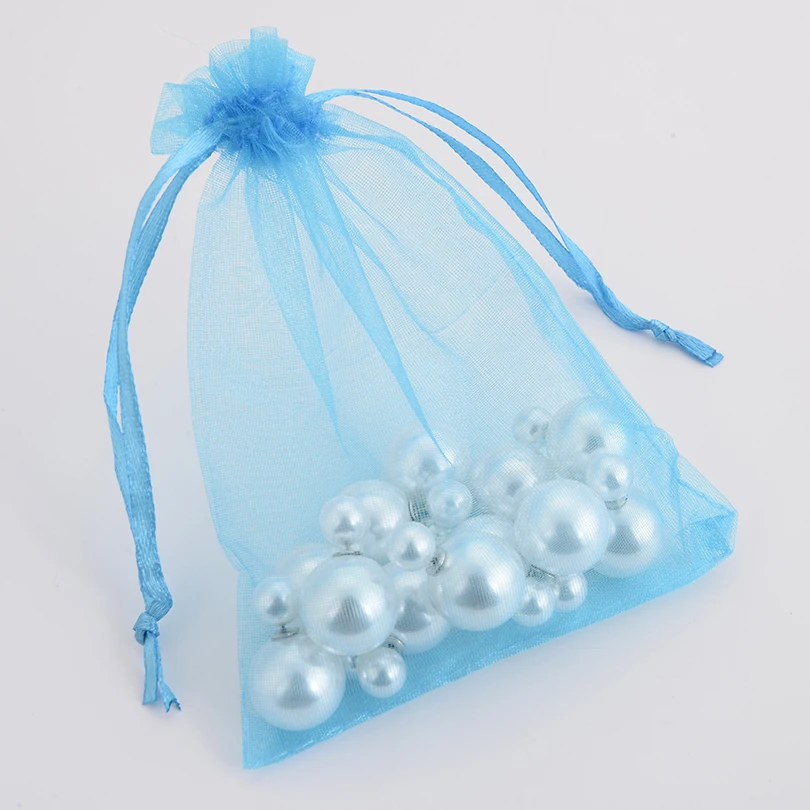 50pcs/lot 23 colors Drawable Organza Bags 9x12cm Party Wedding Gift Bag Jewelry Packaging Display &amp Pouches Multicolors | Дом и сад