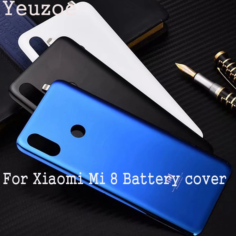 Yeuzoe задняя панель корпуса Дверь для Xiaomi Mi 8 Mi8 стеклянная крышка батареи замена |