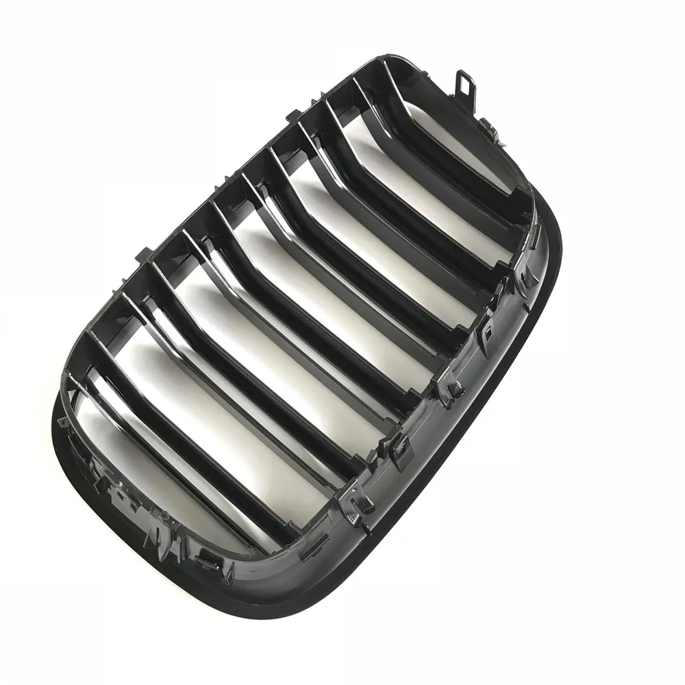 L + R Передняя глянцевая черная двойная планка передняя решетка для BMW E70 X5 E71 X6 2007