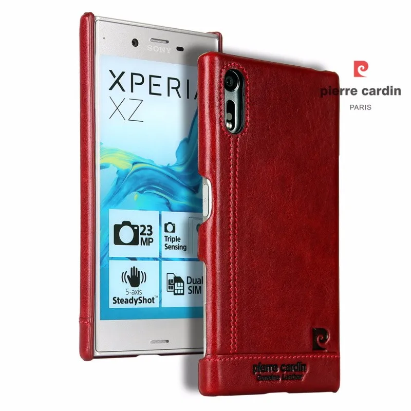 Чехол для Sony Xperia XZ, Роскошный Жесткий чехол из натуральной кожи для Sony Xperia XZ F8331 XZ, двойной телефон, чехлы