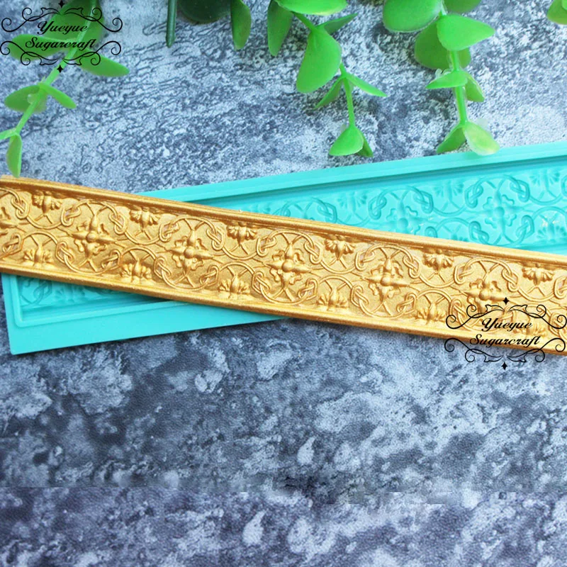 Yueyue Sugarcraft Boder силиконовая форма для украшения торта инструменты confeitaria moldes de silicone
