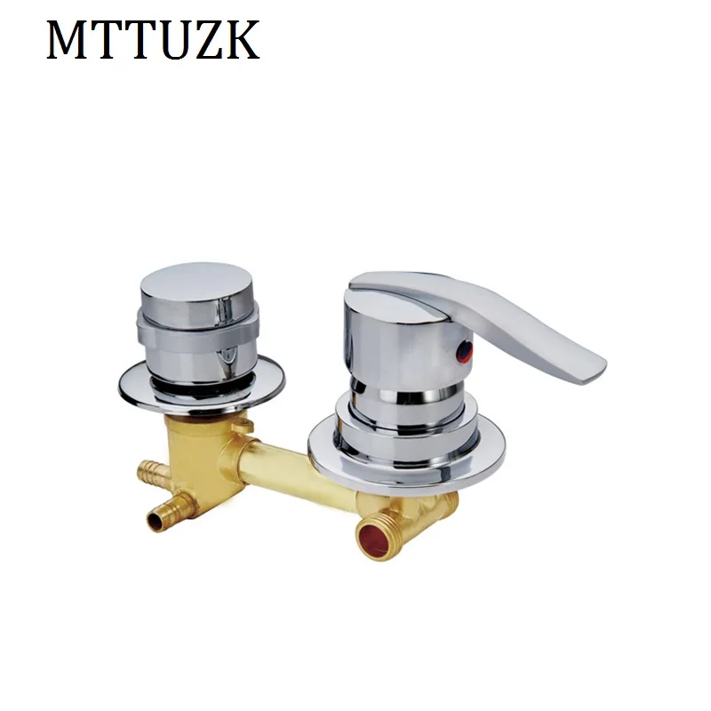 Настенный латунный душевой кран MTTUZK 2/3/4/5 выхода для воды медный винт или медная