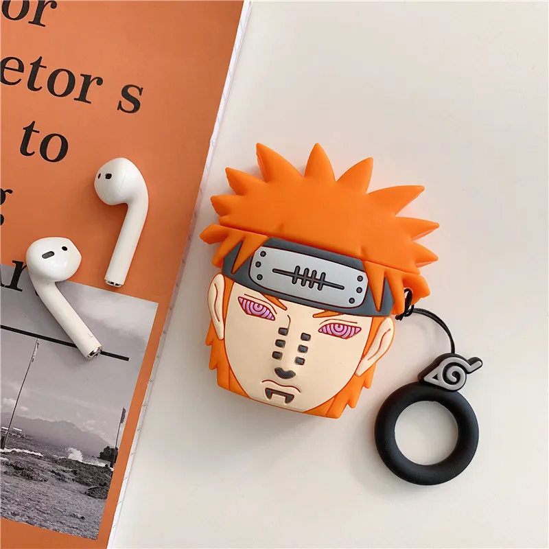 Для AirPods чехол для Apple 3D мультфильм боль Наруто кожухи головных телефонов Airpods 1 2