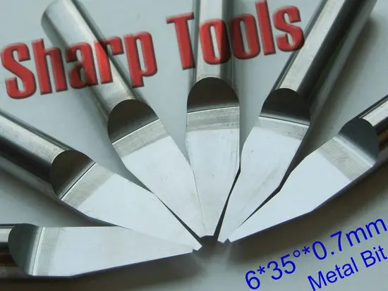 Набор резцов для гравировки по металлу 6 мм 35 0 7 мм cutter diy tool bittool progressive | Отзывы и видеообзор