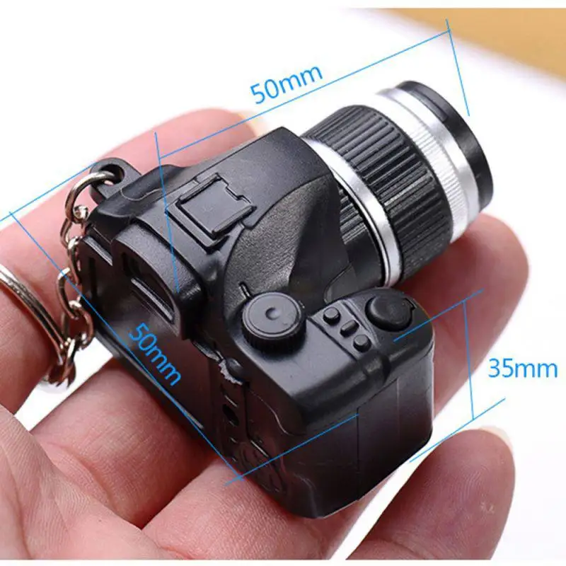 LED Flash Keychain Retro SLR Camera Shape Vocal Toy Glowing Pendant Mobile Phone Bag Hanging Decoration With Light For Auto | Автомобили и